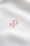 Heliophilia Silver Pendientes de Plata de Ley 925 Oro Rosa y Blanco